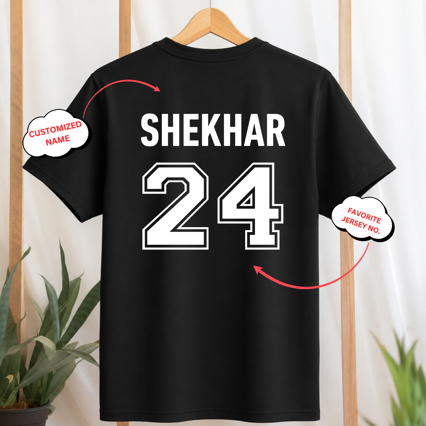 CUSTOMIZATION-CRICKET FRONT AND BACK PRINT-CLASSIC T-SHIRT