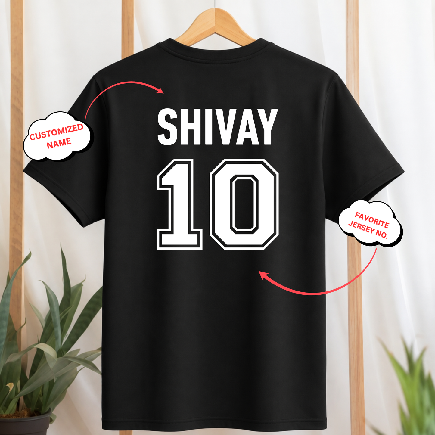 CUSTOMIZATION-CRICKET BATSMAN ICON FRONT AND BACK PRINT-CLASSIC T-SHIRT