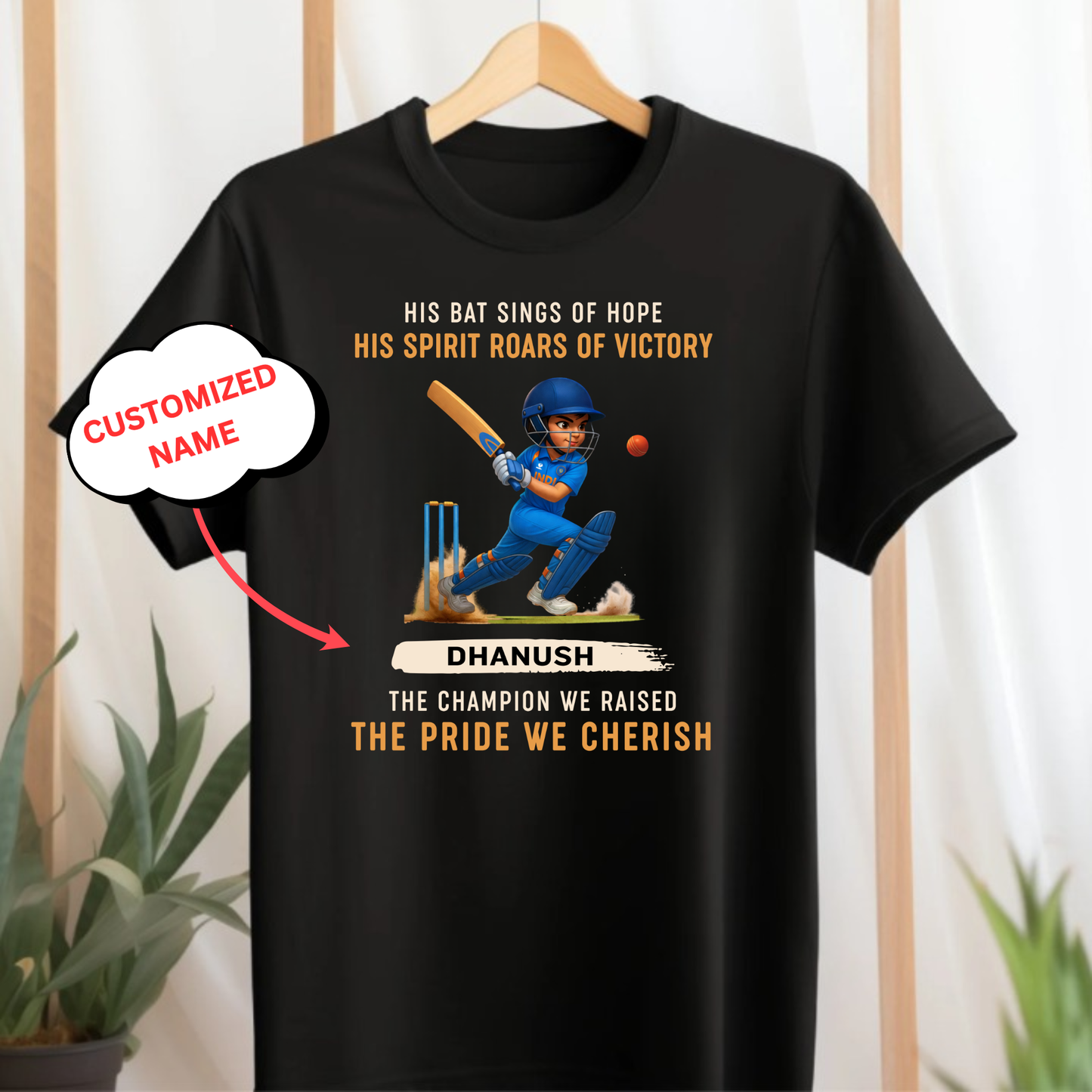 CUSTOMIZED-ROARS OF VICTORY (BOY) CRICKET CLASSIC T-SHIRT