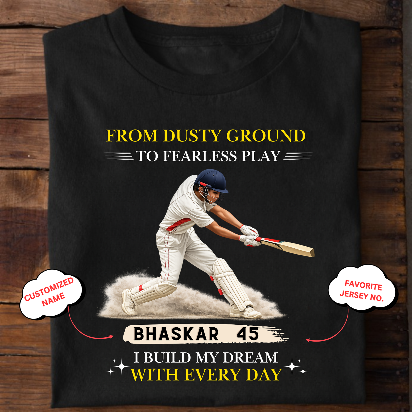 CUSTOMIZATION-DUSTY GROUND TO FEARLESS PLAY-CLASSIC T-SHIRT