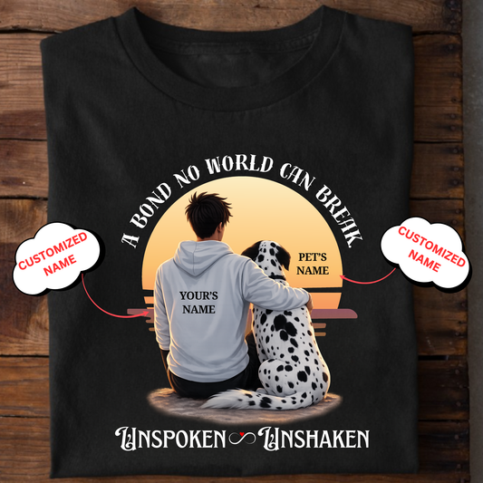 CUSTOMIZATION-UNSPOKEN,UNSHAKEN (PET LOVER)-PREMIUM MAN CLASSIC T-SHIRT