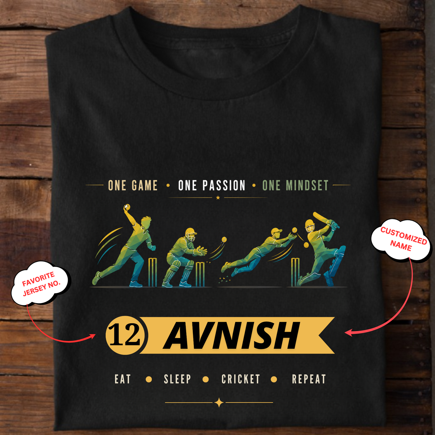 CUSTOMIZATION-ONE GAME ONE PASSION ONE MINDSET-CLASSIC T-SHIRT