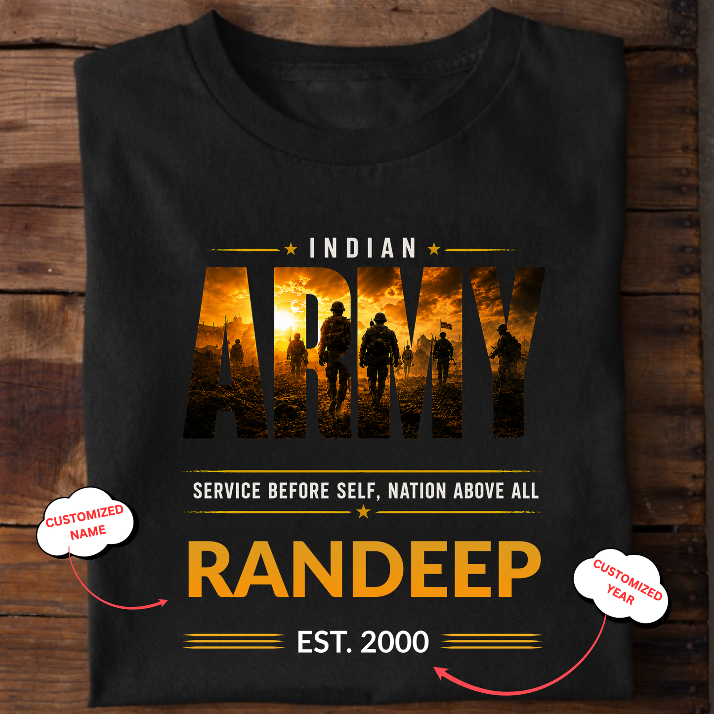 CUSTOMIZATION-NATION ABOVE ALL-CLASSIC T-SHIRT