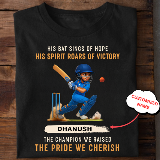 CUSTOMIZED-ROARS OF VICTORY (BOY) CRICKET CLASSIC T-SHIRT