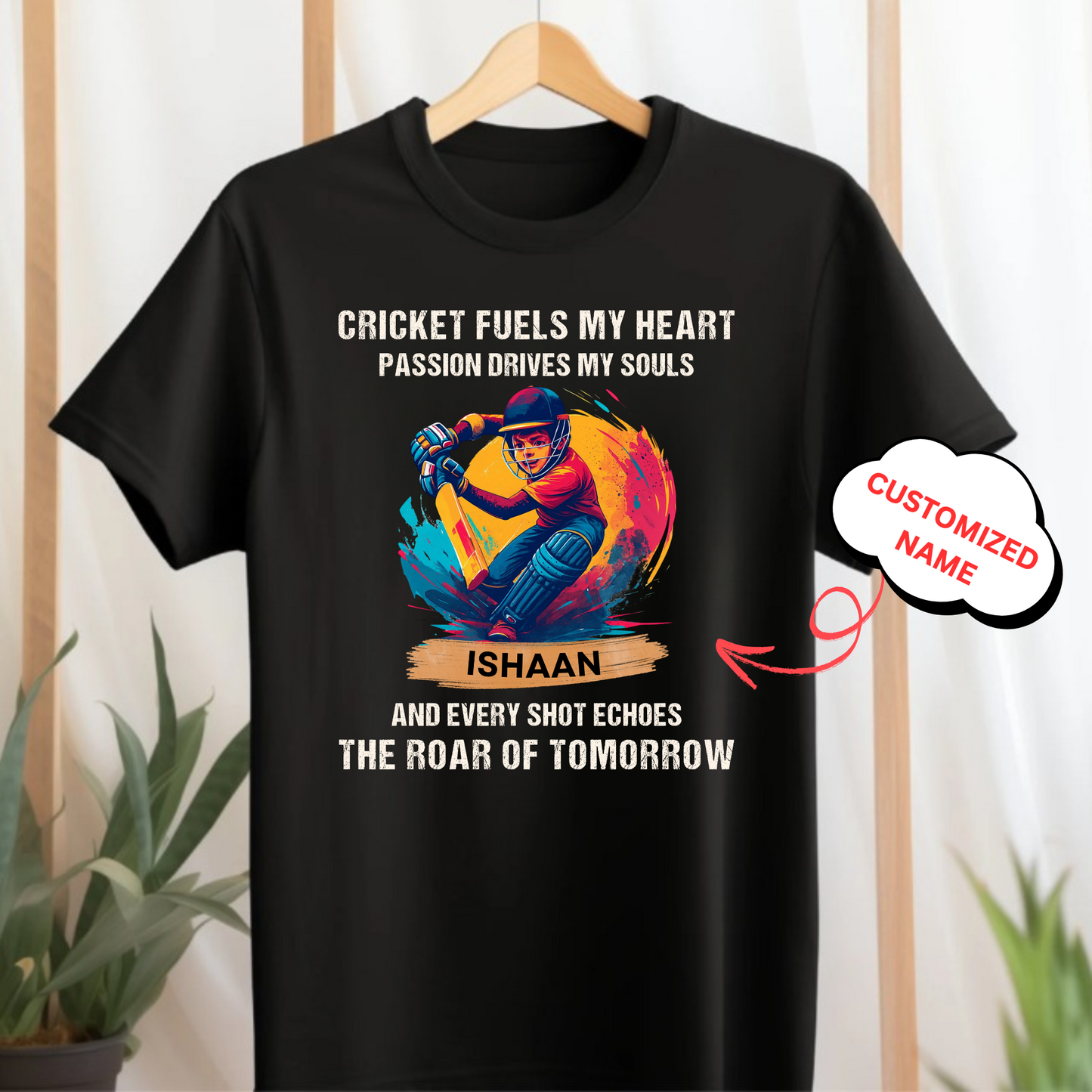 CUSTOMIZED-CRICKET FUELS MY HEART CLASSIC T-SHIRT