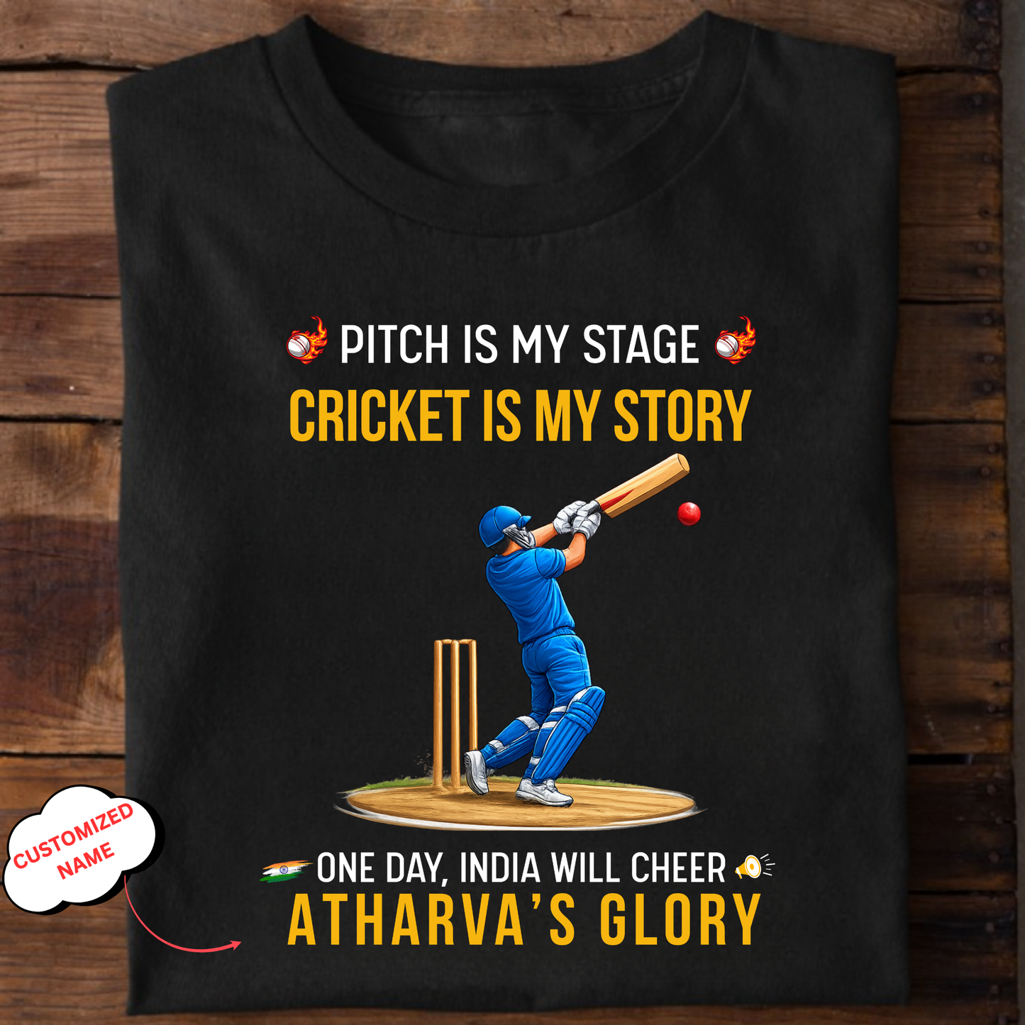 CUSTOMIZATION-PITCH IS MY STAGE-CLASSIC T-SHIRT
