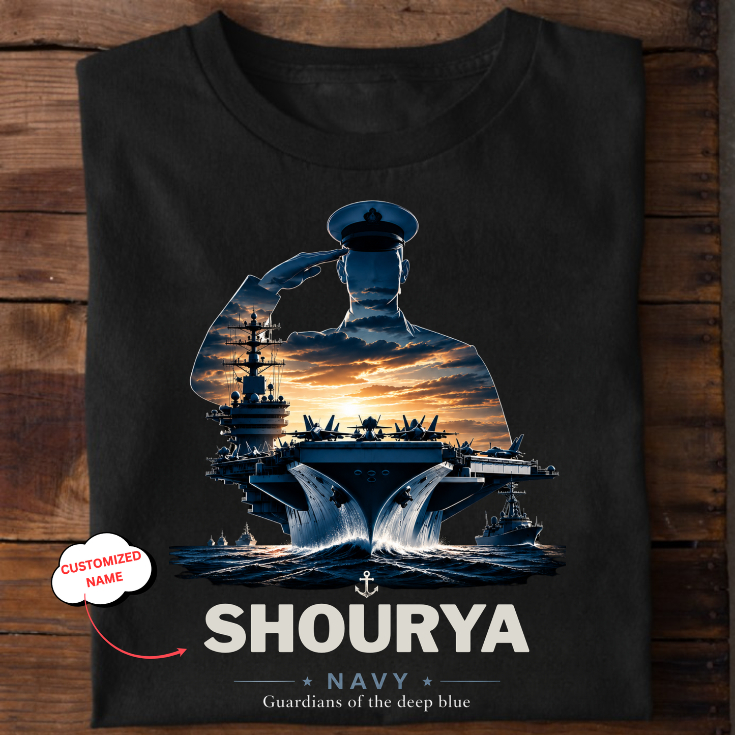CUSTOMIZATION-GUARDIANS OF THE DEEP BLUE-CLASSIC T-SHIRT
