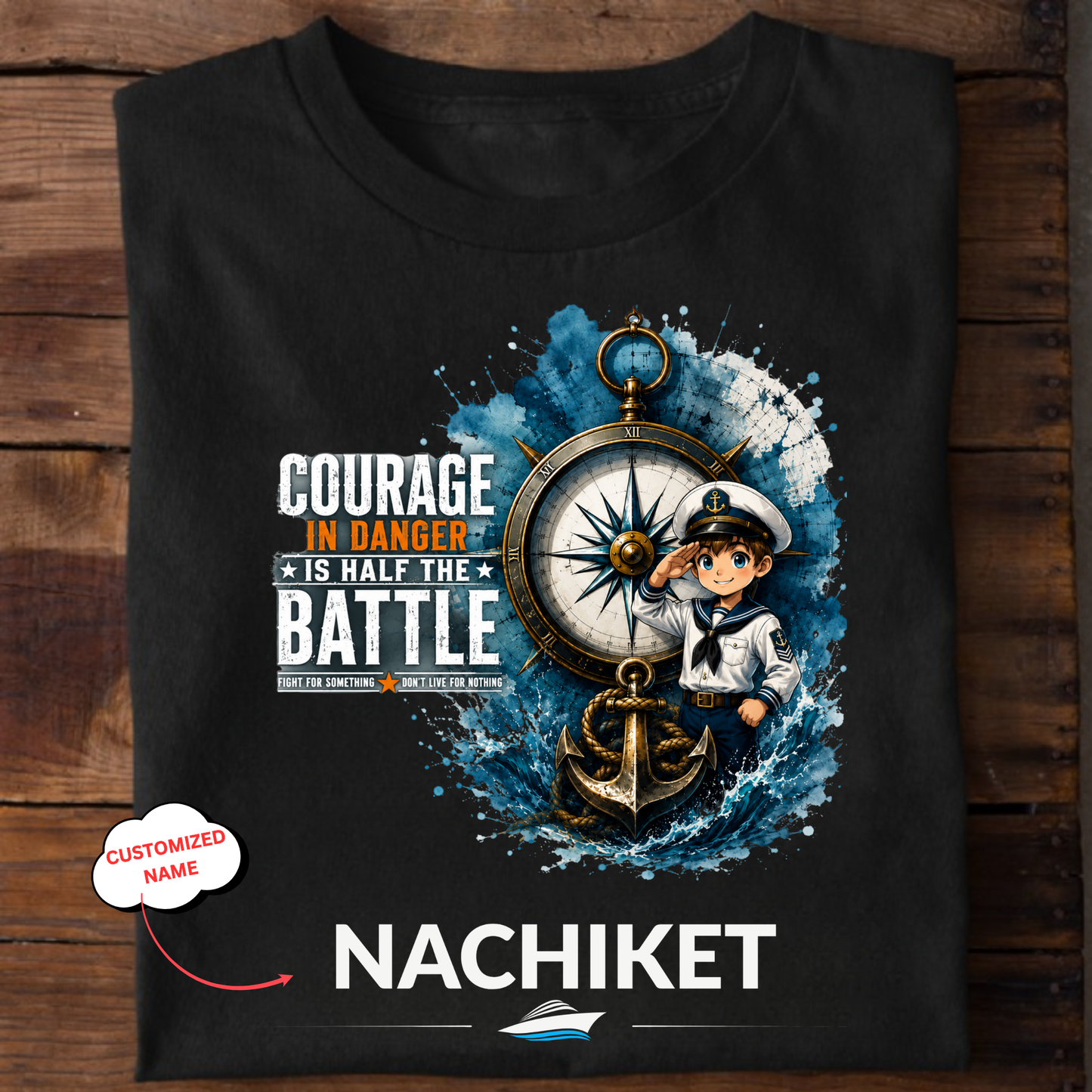 CUSTOMIZATION-COURAGE IN DANGER-CLASSIC T-SHIRT