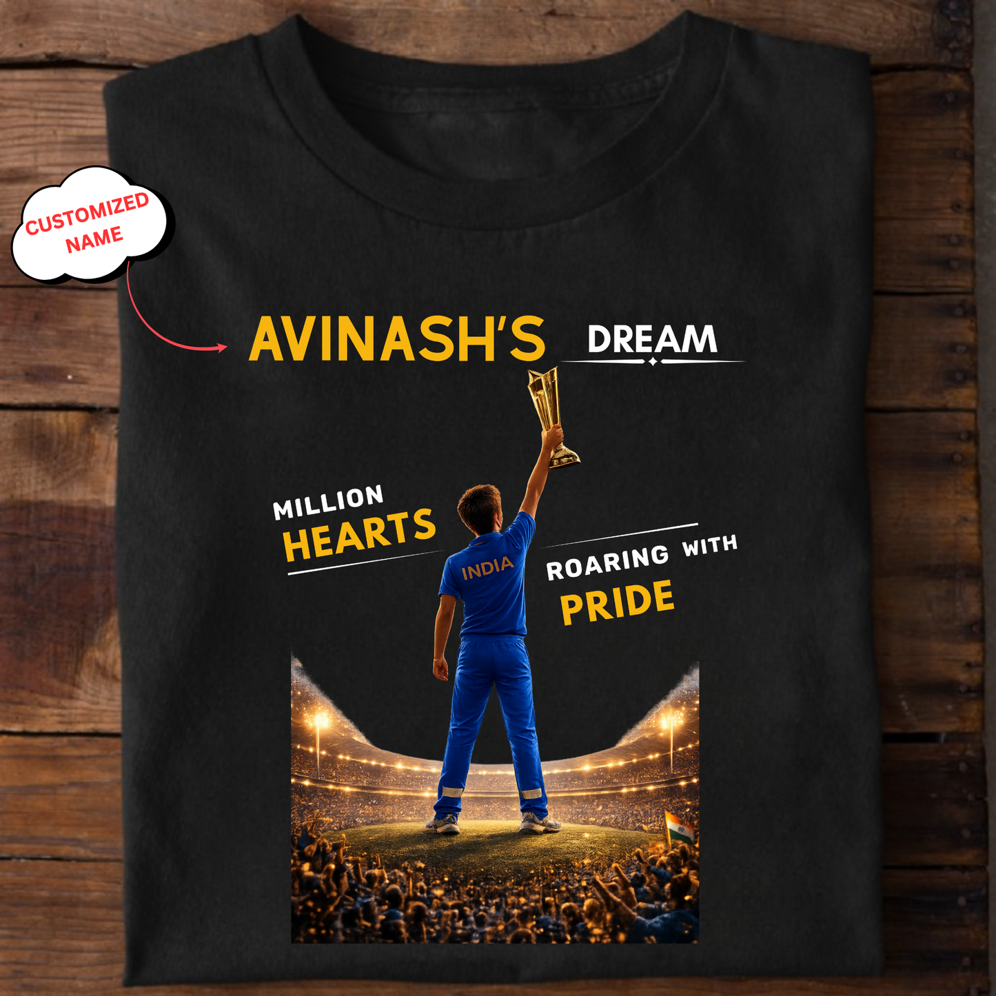 CUSTOMIZATION-MILLION HEARTS, ROARING WITH PRIDE-CLASSIC T-SHIRT