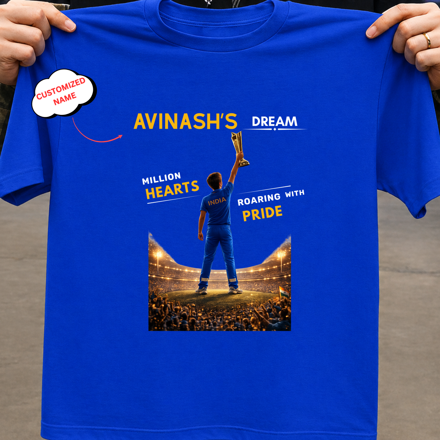 CUSTOMIZATION-MILLION HEARTS, ROARING WITH PRIDE-CLASSIC T-SHIRT