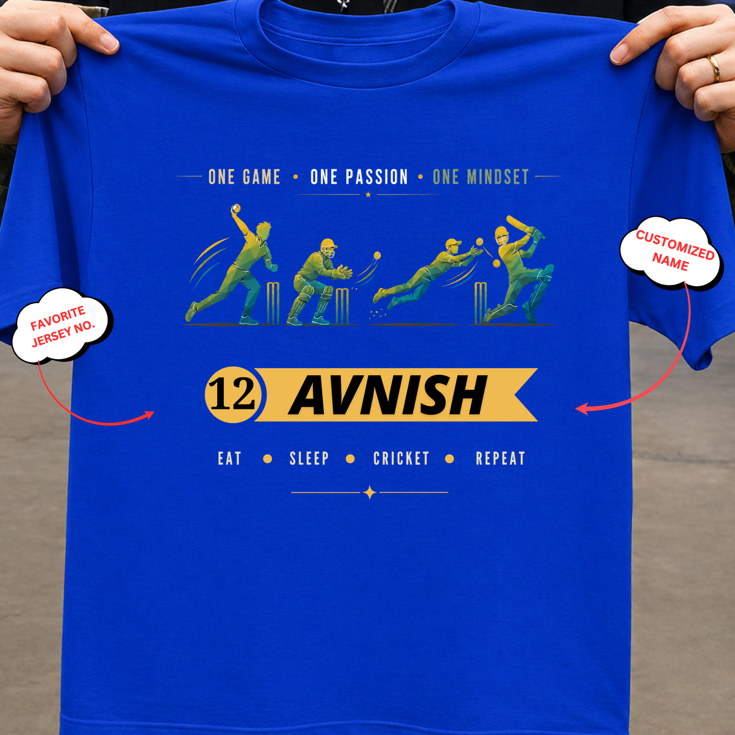 CUSTOMIZATION-ONE GAME ONE PASSION ONE MINDSET-CLASSIC T-SHIRT