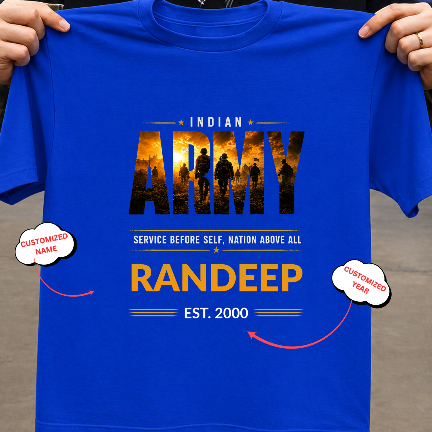 CUSTOMIZATION-NATION ABOVE ALL-CLASSIC T-SHIRT