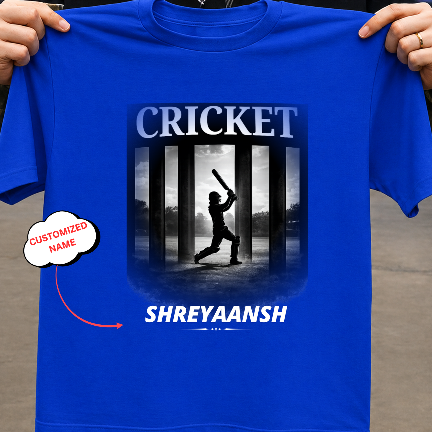 CUSTOMIZATION-CRICKET-CLASSIC T-SHIRT