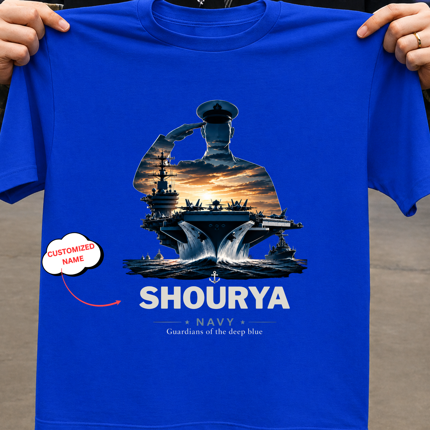 CUSTOMIZATION-GUARDIANS OF THE DEEP BLUE-CLASSIC T-SHIRT