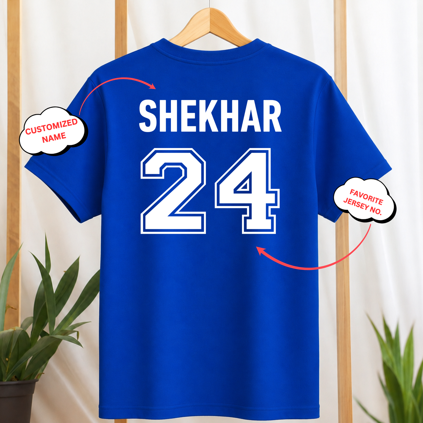 CUSTOMIZATION-CRICKET FRONT AND BACK PRINT-CLASSIC T-SHIRT