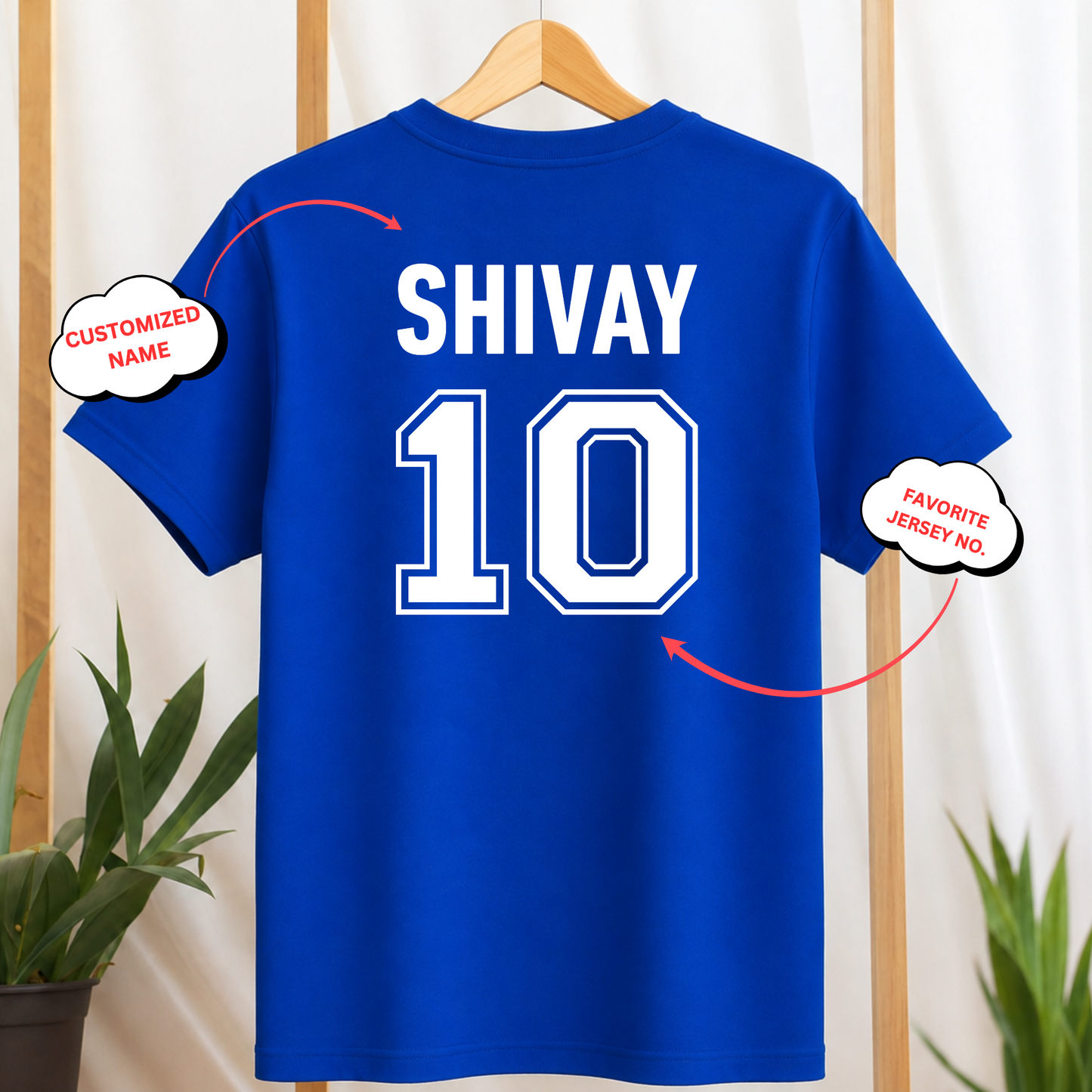 CUSTOMIZATION-CRICKET BATSMAN ICON FRONT AND BACK PRINT-CLASSIC T-SHIRT