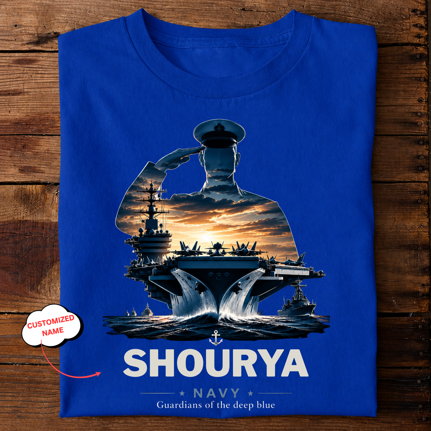 CUSTOMIZATION-GUARDIANS OF THE DEEP BLUE-CLASSIC T-SHIRT