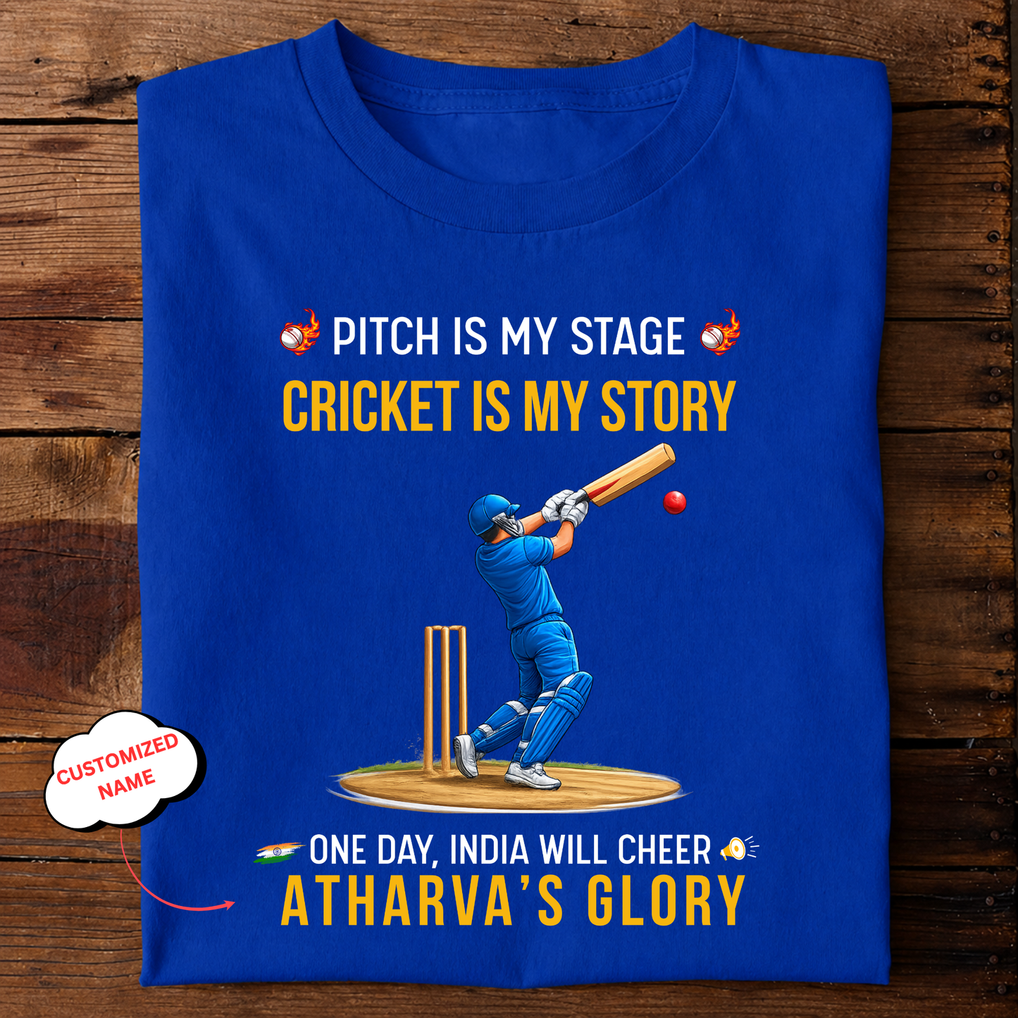 CUSTOMIZATION-PITCH IS MY STAGE-CLASSIC T-SHIRT