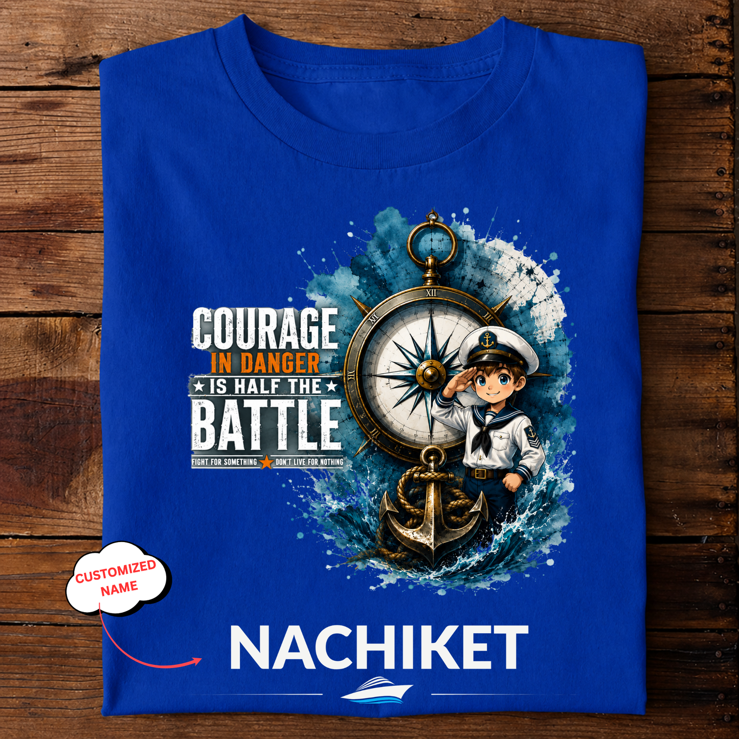 CUSTOMIZATION-COURAGE IN DANGER-CLASSIC T-SHIRT