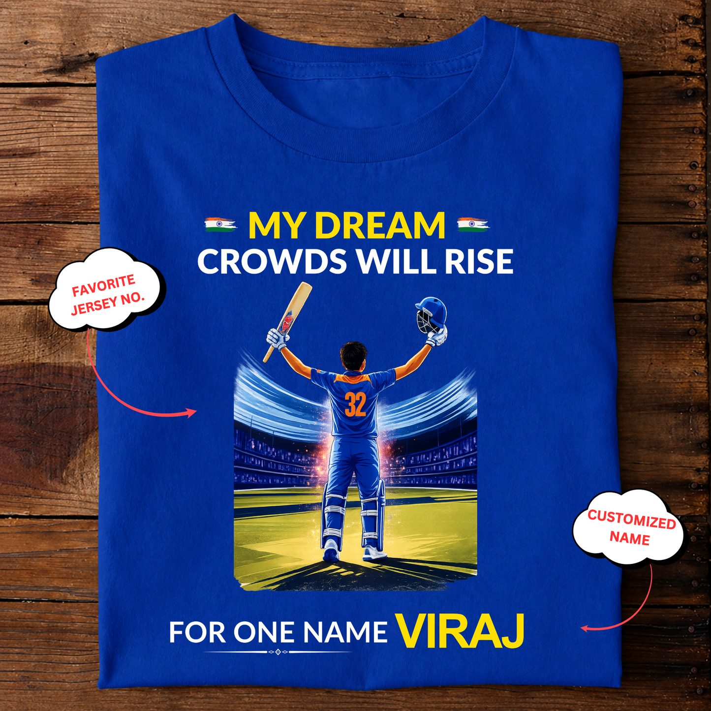 CUSTOMIZATION-MY DREAM-CROWDS WILL RISE-CLASSIC T-SHIRT