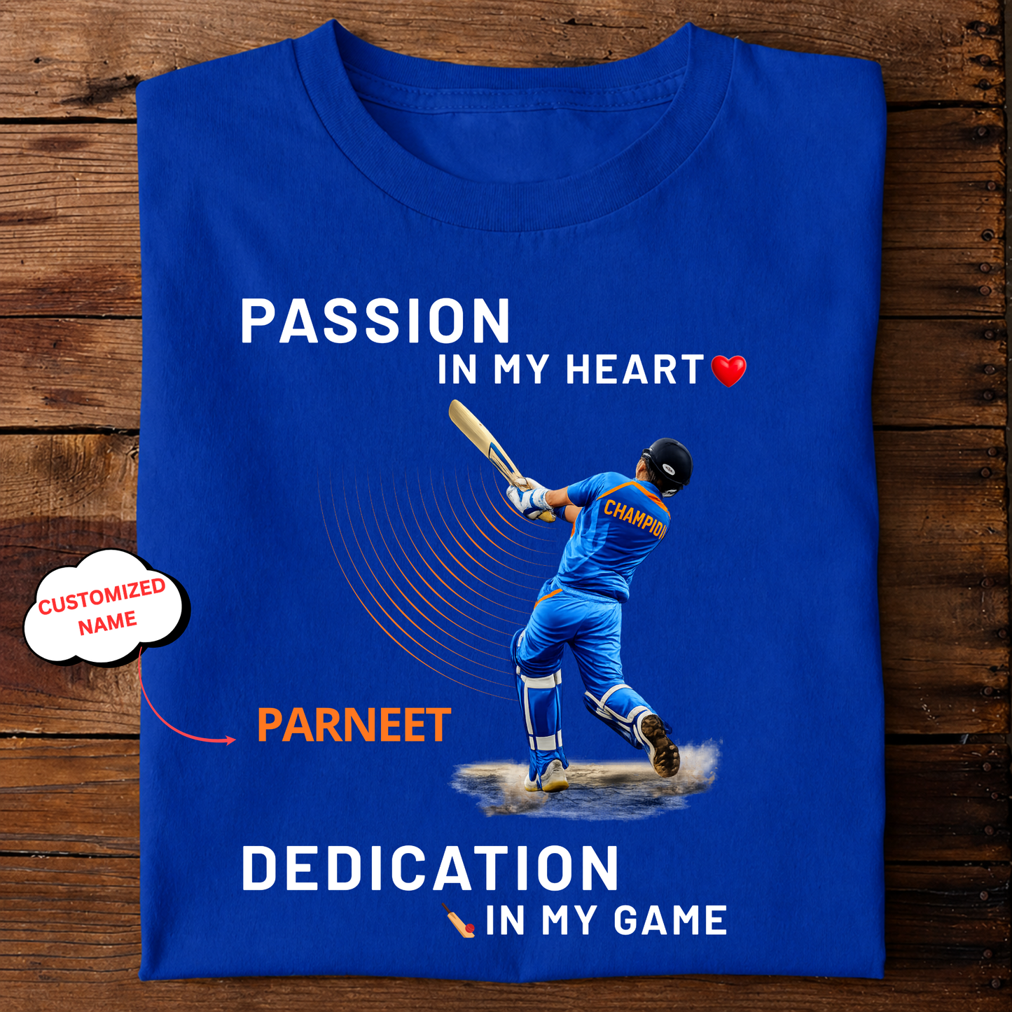CUSTOMIZATION-PASSION & DEDICATION-CLASSIC T-SHIRT
