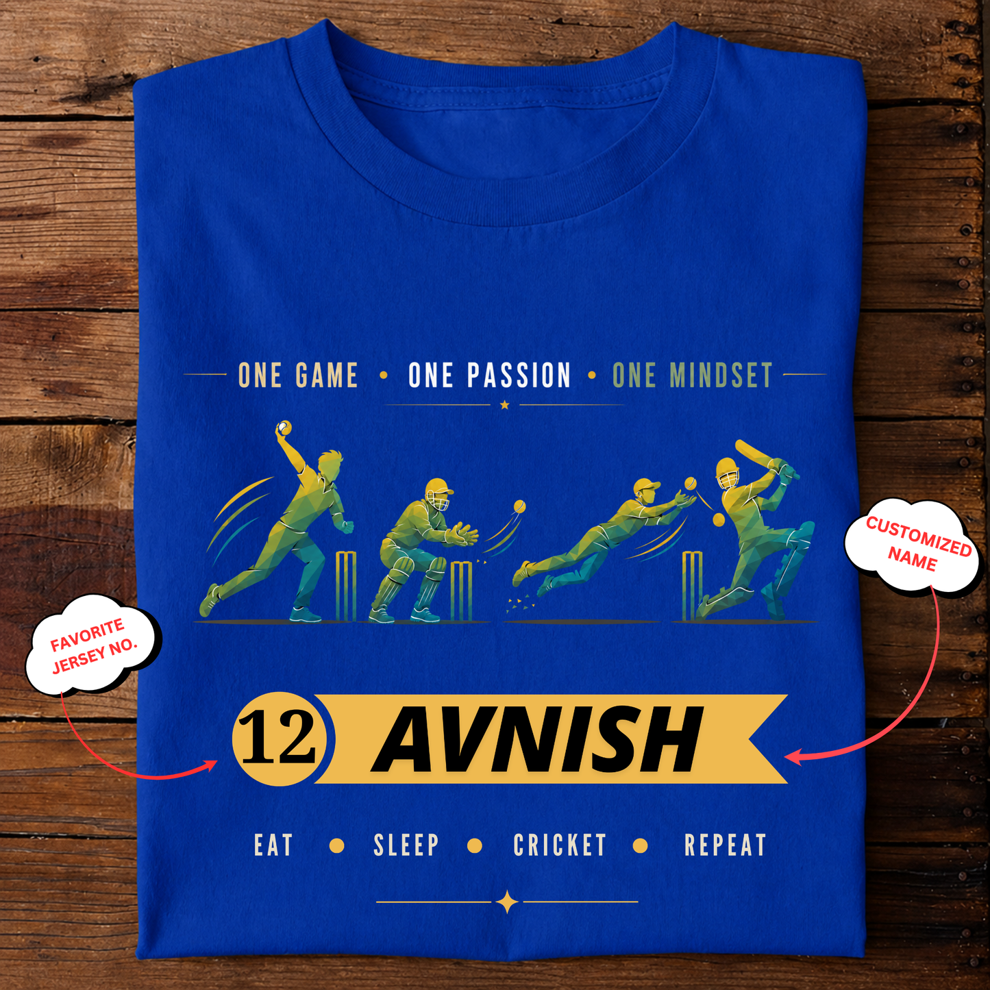 CUSTOMIZATION-ONE GAME ONE PASSION ONE MINDSET-CLASSIC T-SHIRT