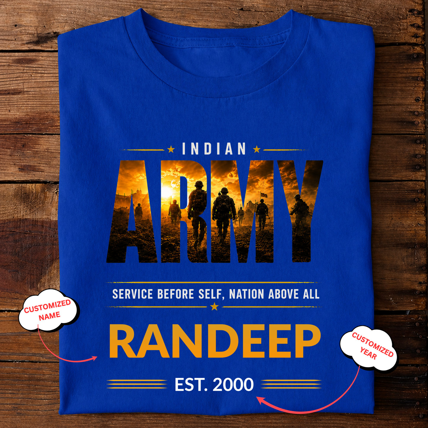 CUSTOMIZATION-NATION ABOVE ALL-CLASSIC T-SHIRT