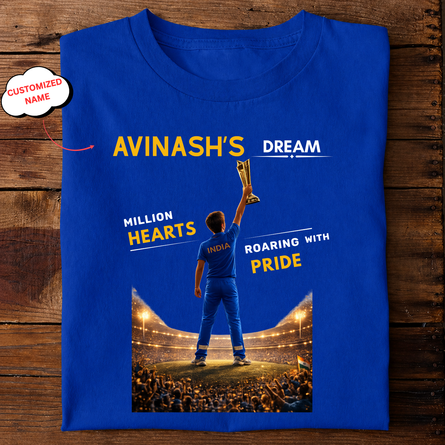 CUSTOMIZATION-MILLION HEARTS, ROARING WITH PRIDE-CLASSIC T-SHIRT