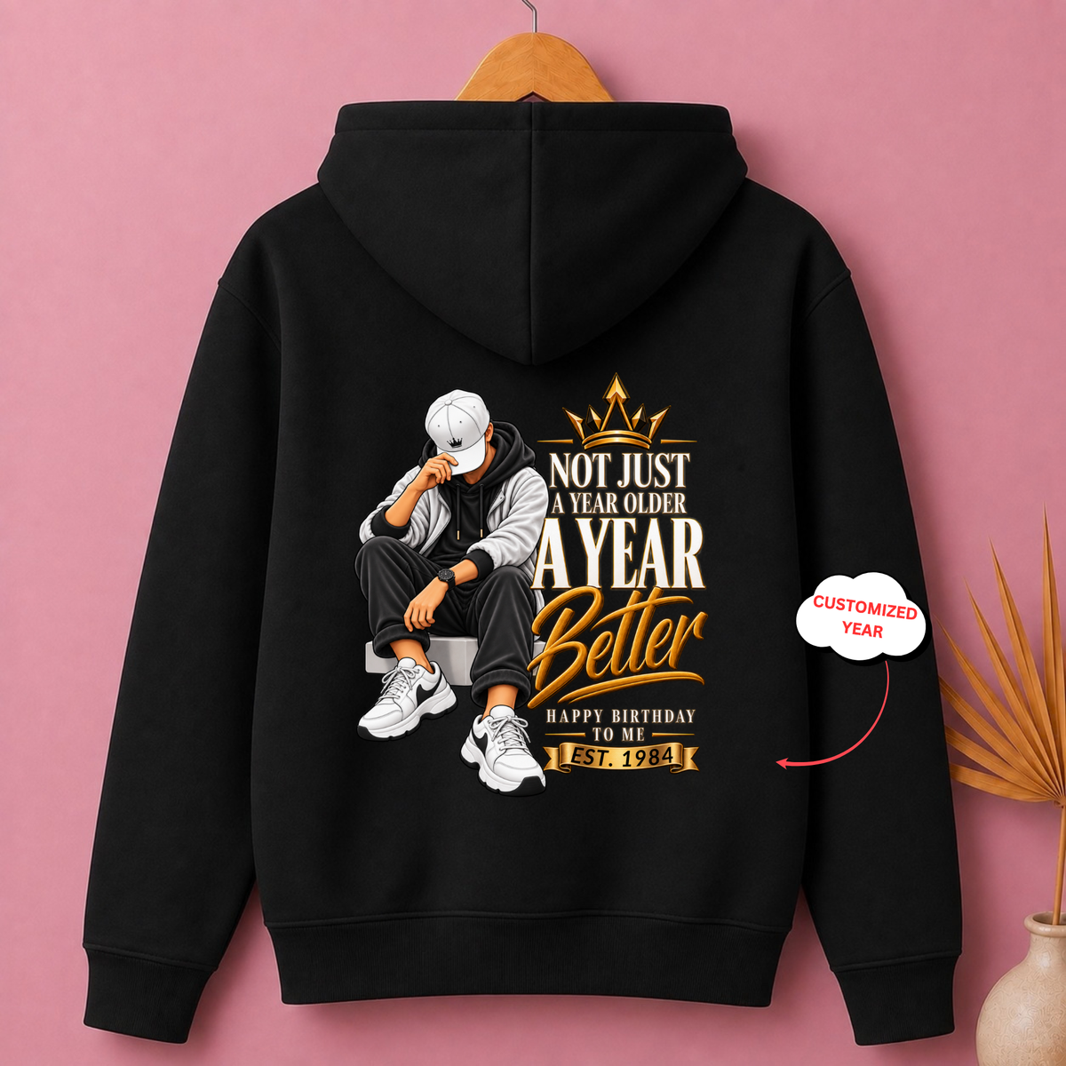 CUSTOMIZED-A BETTER YEAR CLASSIC HOODIE BACK PRINT
