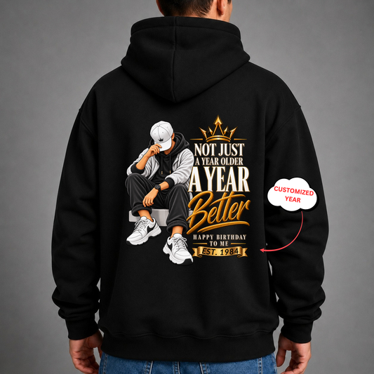CUSTOMIZED-A BETTER YEAR CLASSIC HOODIE BACK PRINT