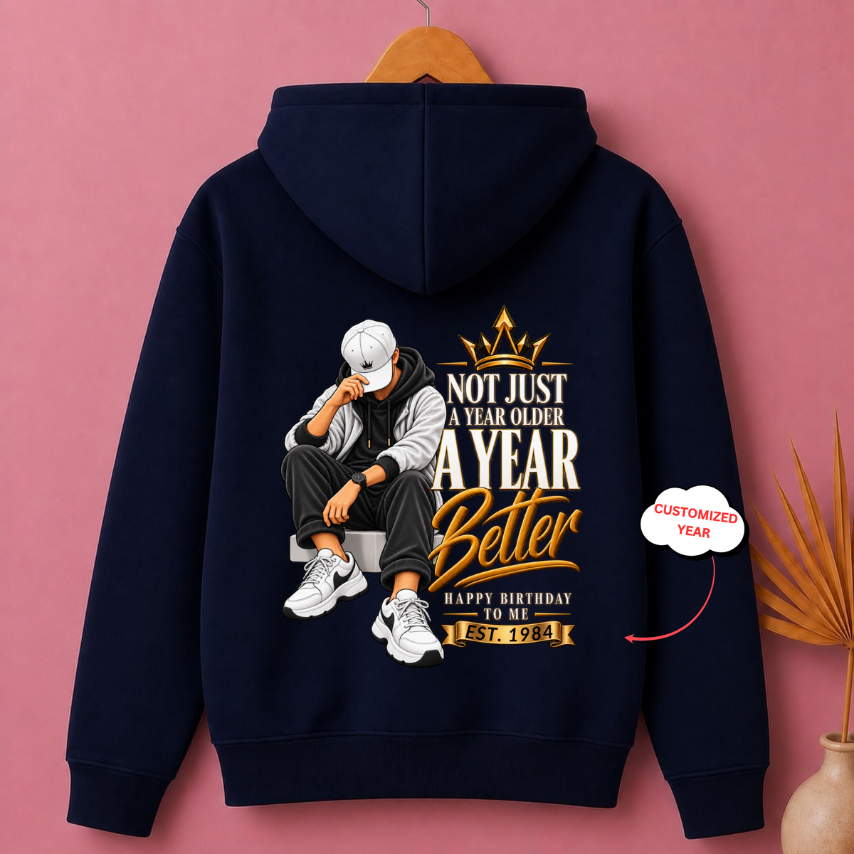 CUSTOMIZED-A BETTER YEAR CLASSIC HOODIE BACK PRINT