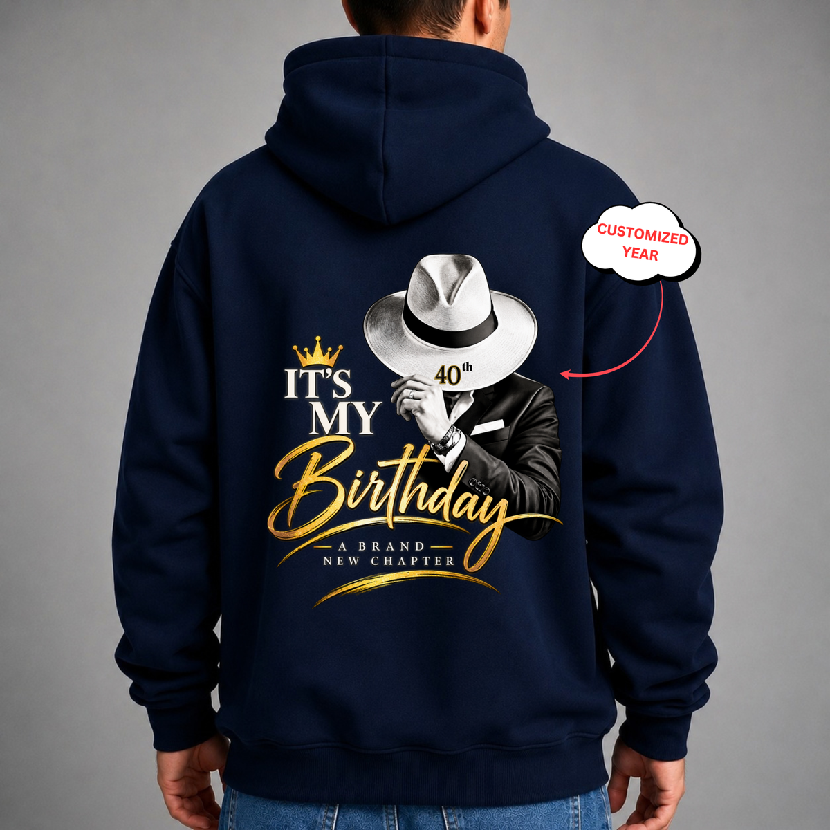 CUSTOMIZED-A BRAND NEW CHAPTER CLASSIC HOODIE BACK PRINT