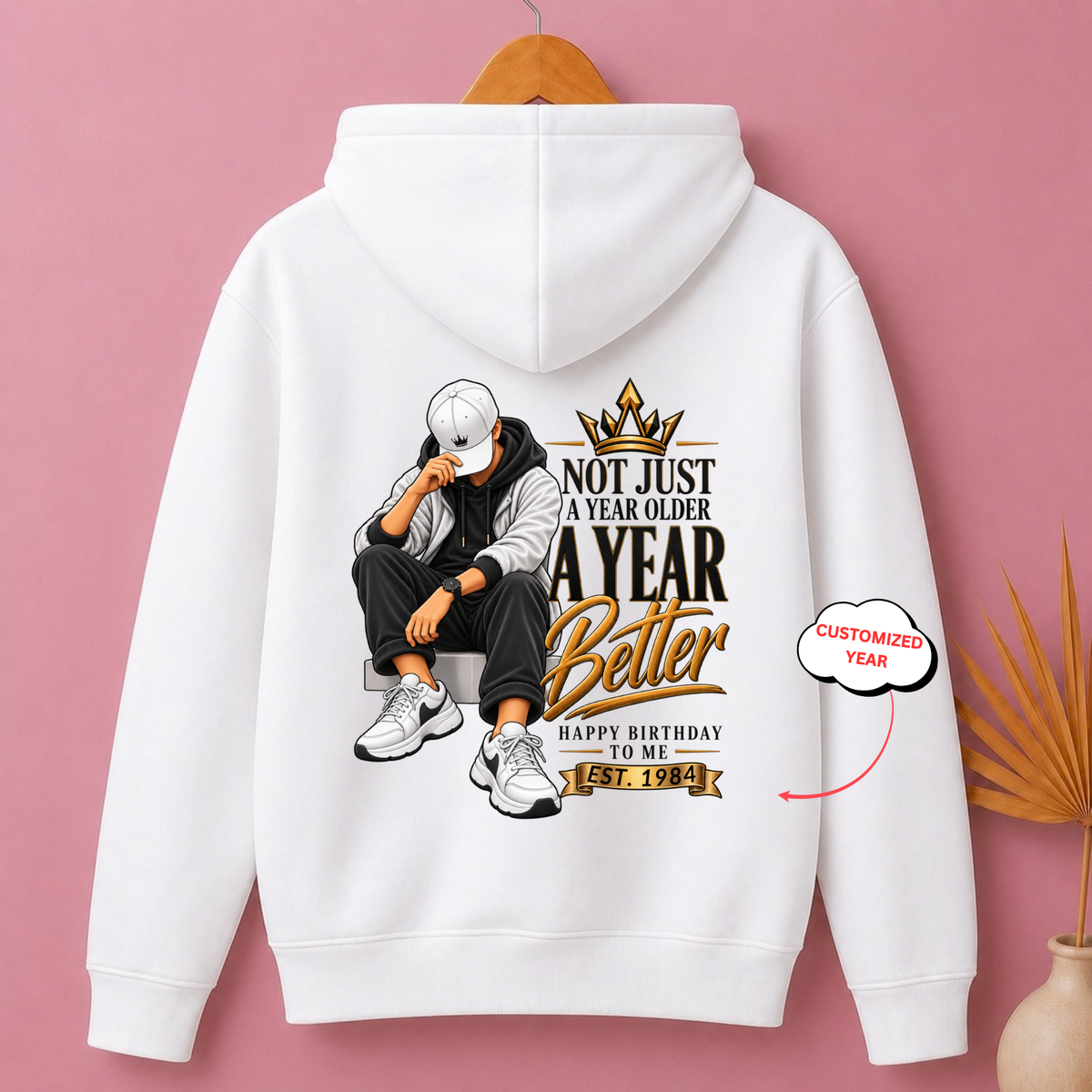 CUSTOMIZED-A BETTER YEAR CLASSIC HOODIE BACK PRINT