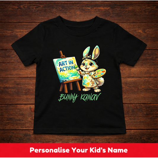 CUSTOMIZED-ART IN ACTION(ARTIST)-KIDS UNISEX T-SHIRT