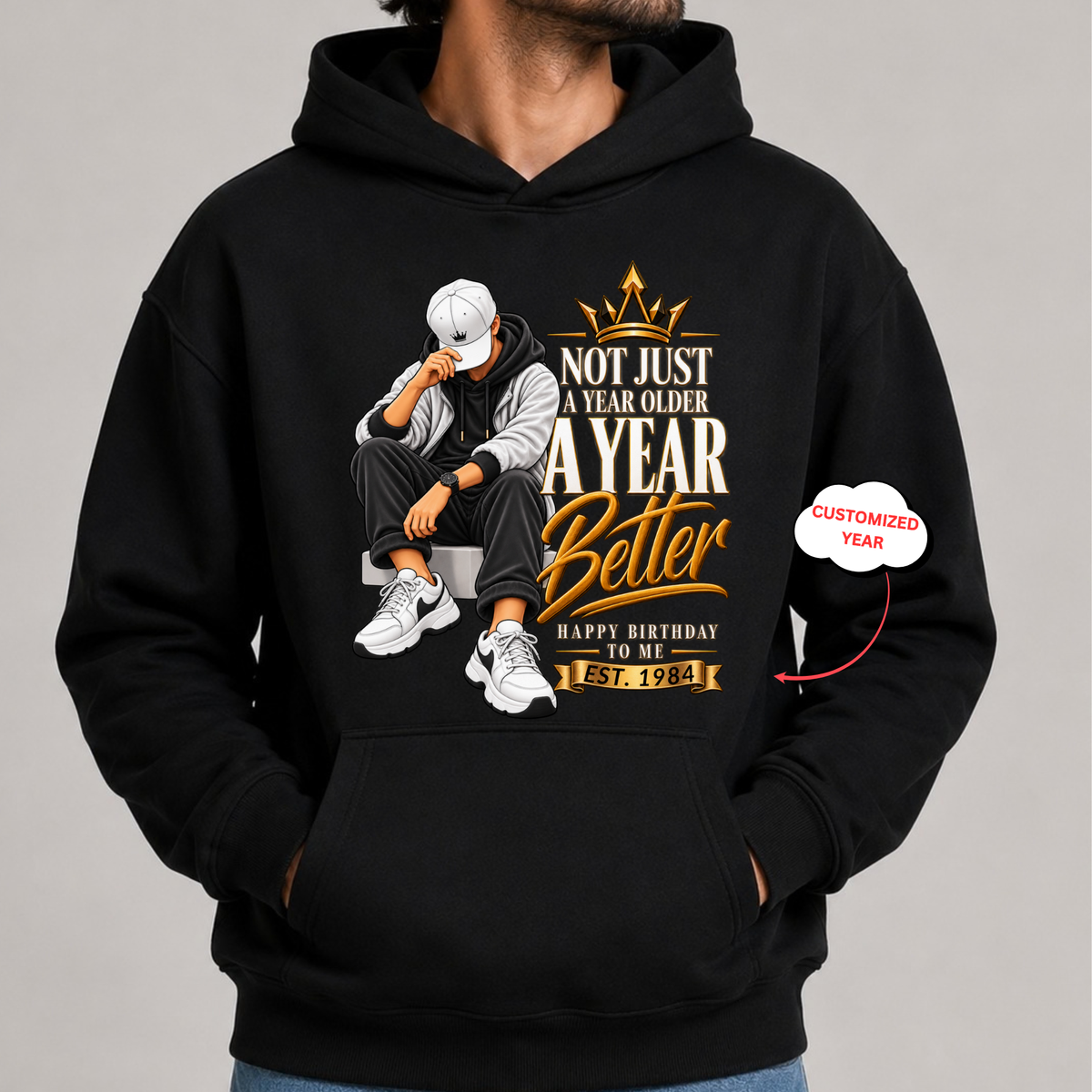 CUSTOMIZED-A BETTER YEAR CLASSIC HOODIE