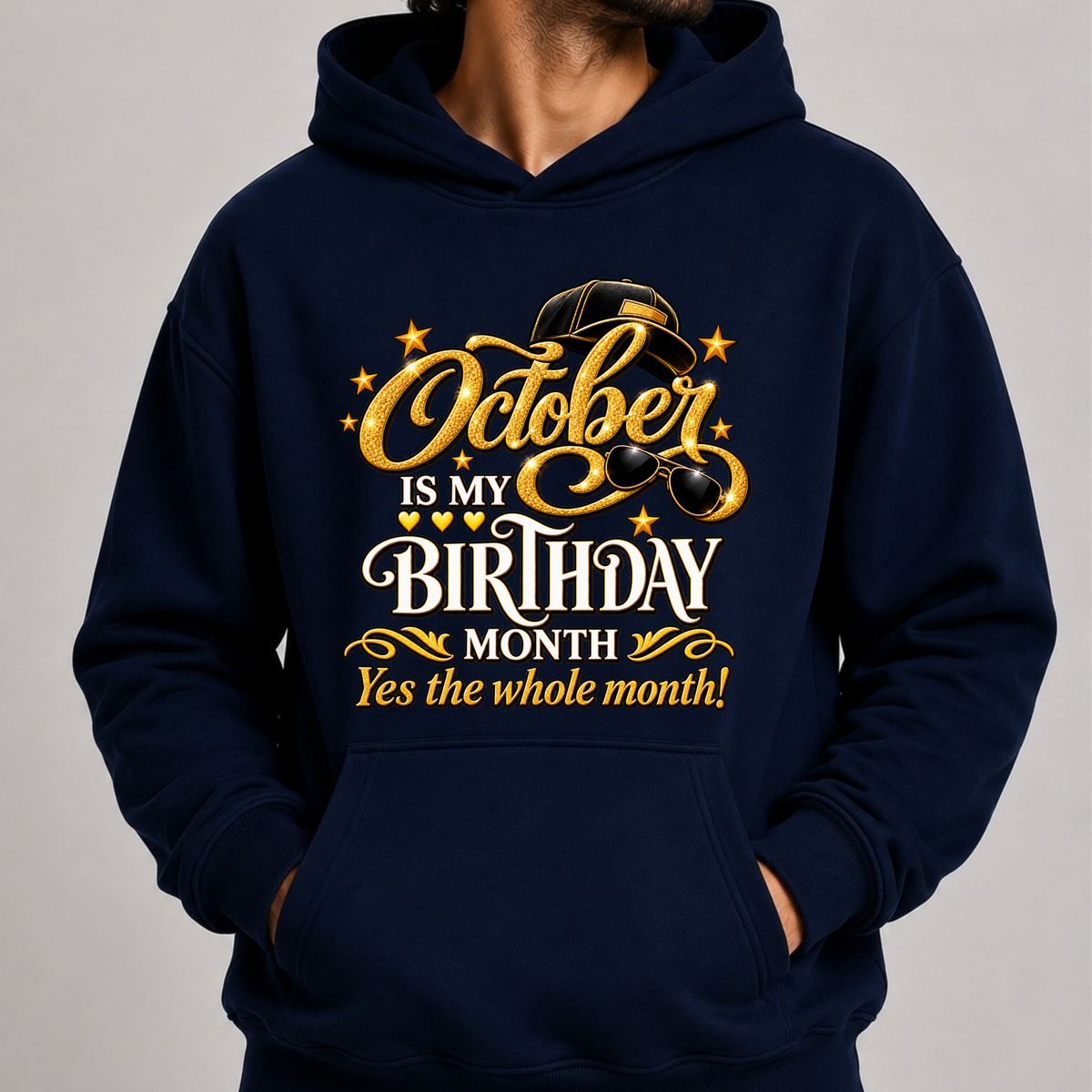 OCTOBER IS MY BIRTHDAY MONTH-MEN CLASSIC HOODIE