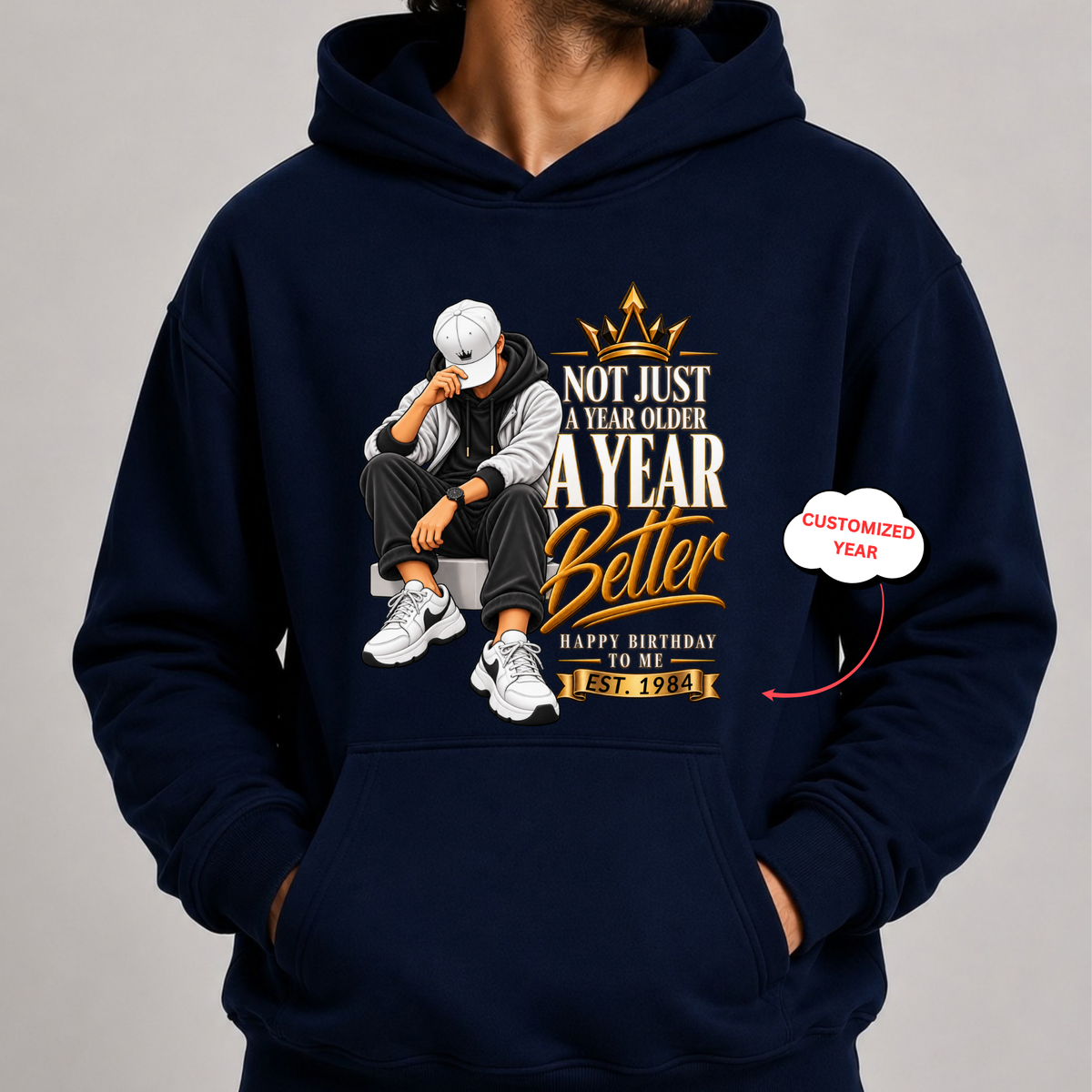 CUSTOMIZED-A BETTER YEAR CLASSIC HOODIE