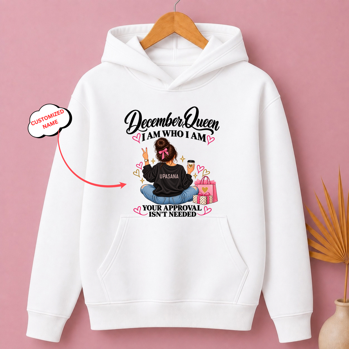 CUSTOMIZED-DECEMBER QUEEN CLASSIC HOODIE