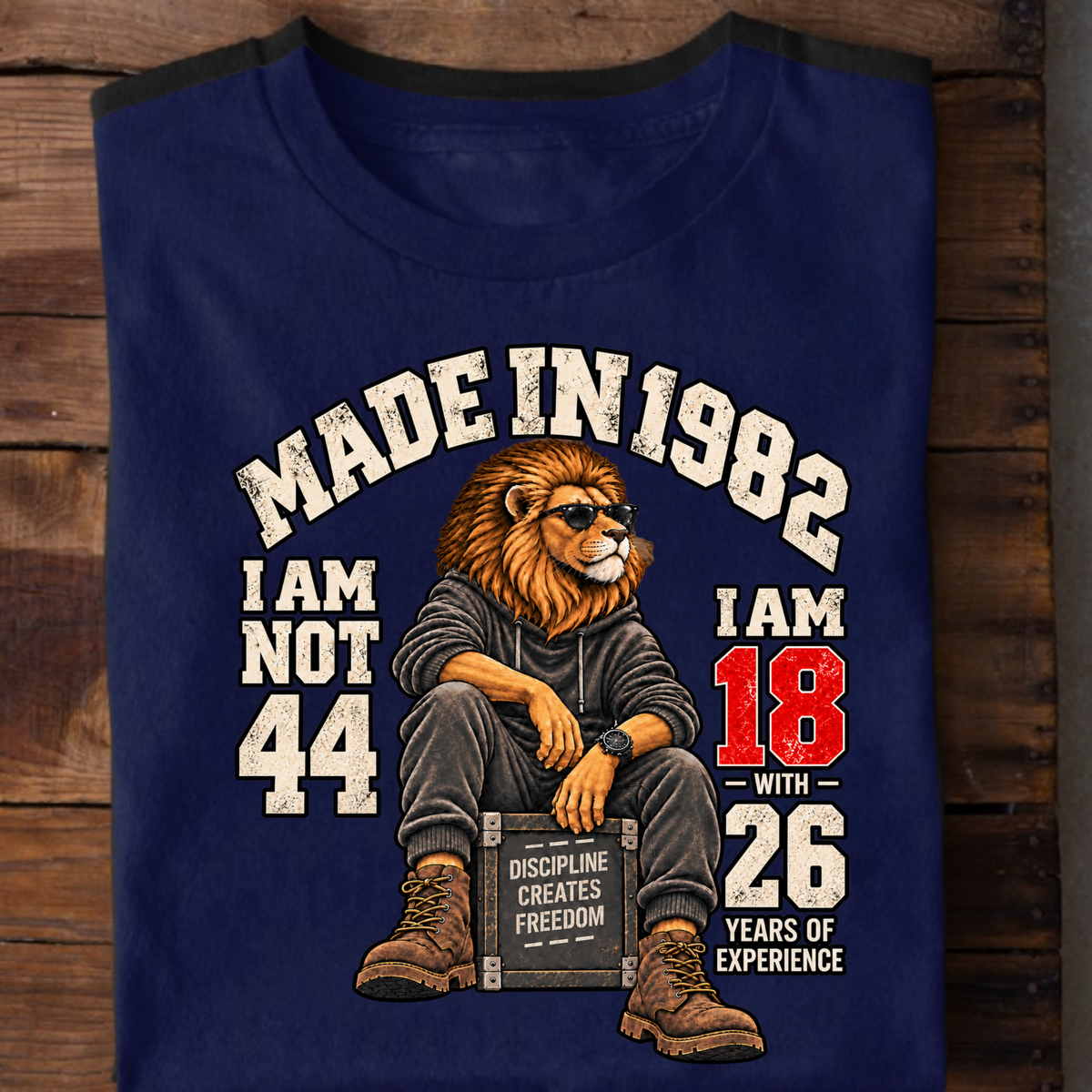 MADE IN 1982  I AM NOT 44-MEN CLASSIC T-SHIRT