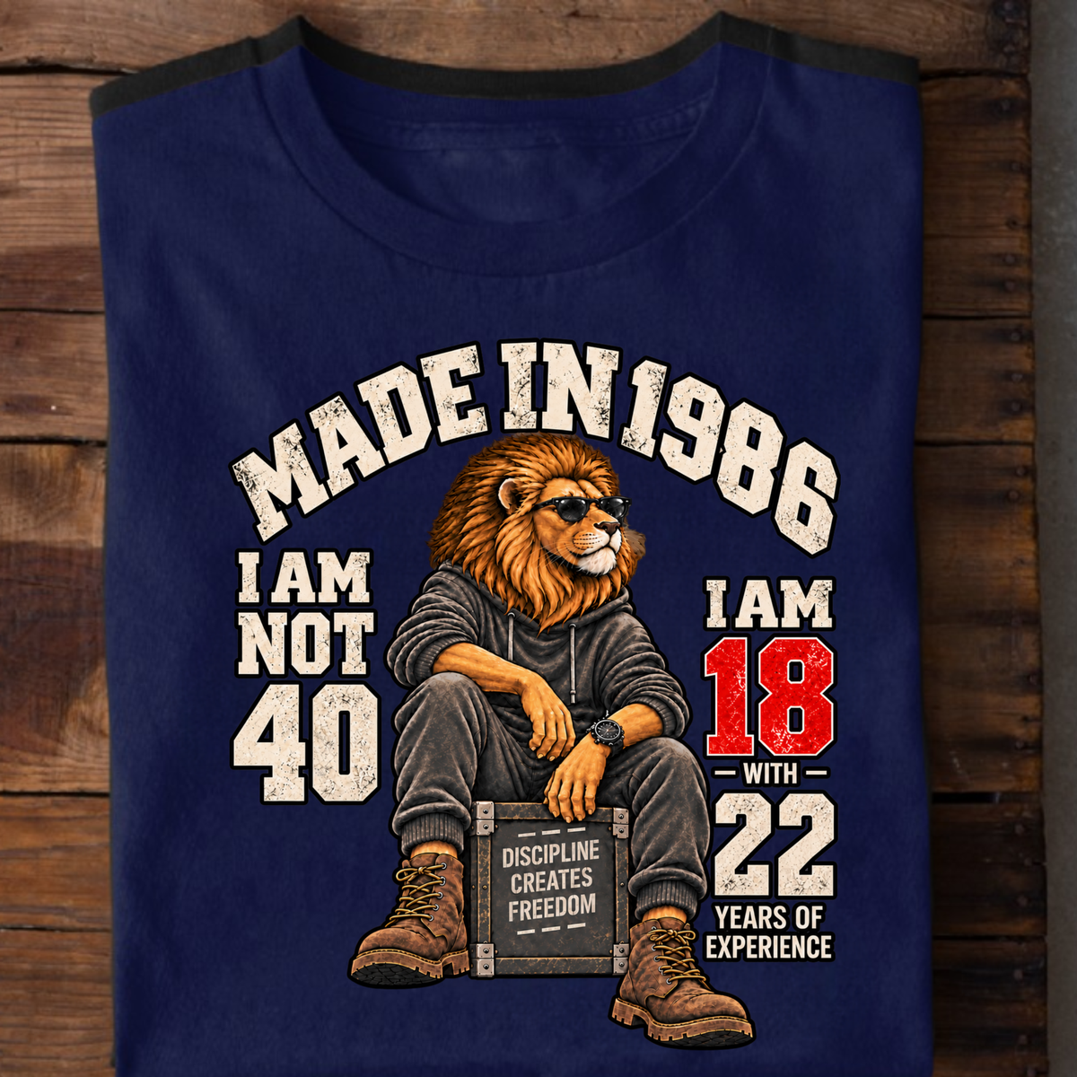 MADE IN 1986  I AM NOT 40-MEN CLASSIC T-SHIRT
