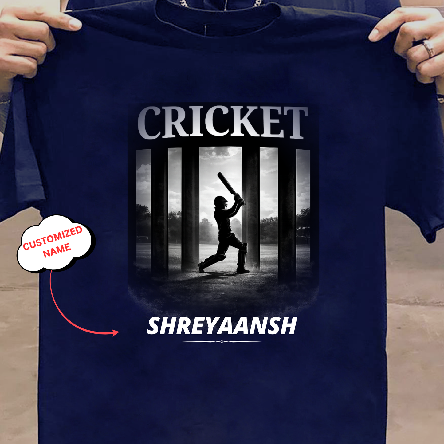 CUSTOMIZATION-CRICKET-CLASSIC T-SHIRT