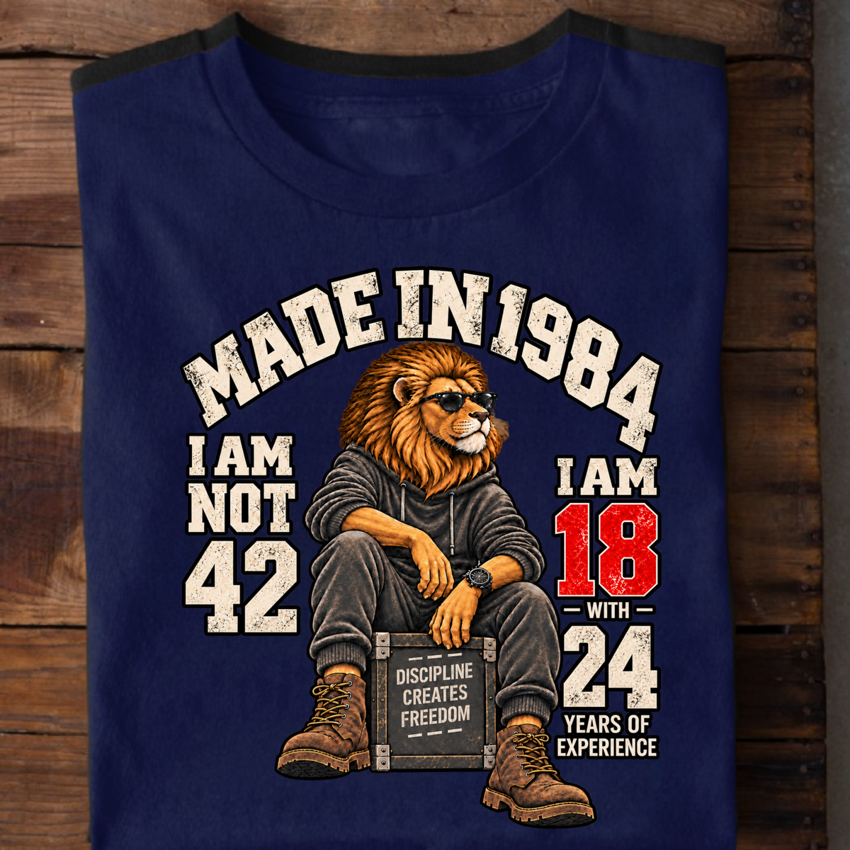 MADE IN 1984  I AM NOT 42-MEN CLASSIC T-SHIRT