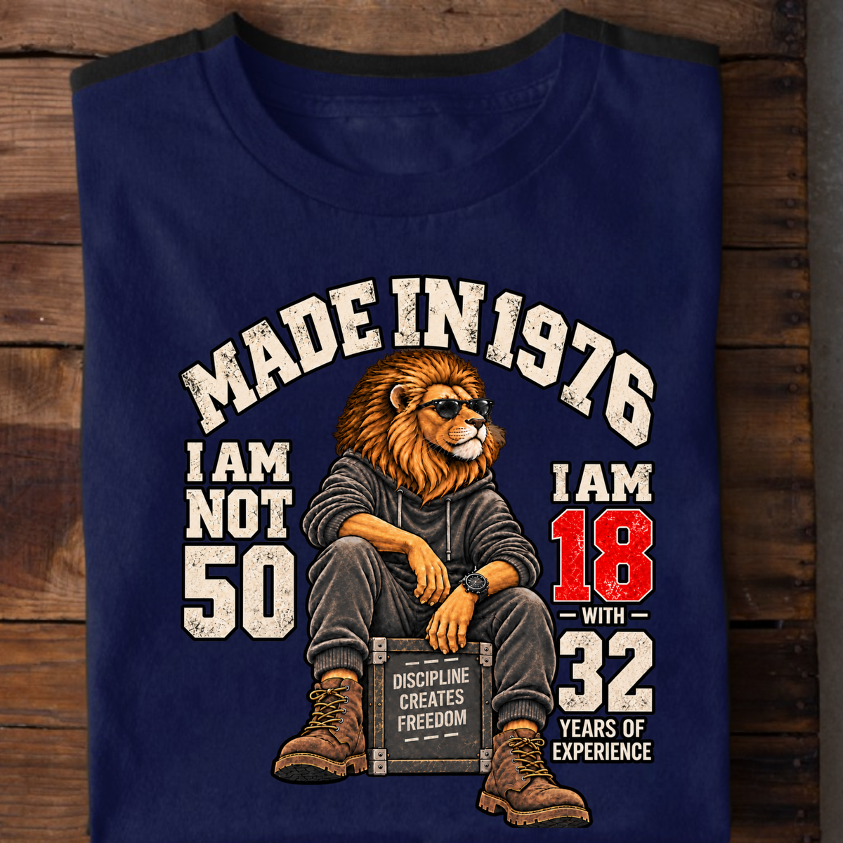 MADE IN 1976 I AM NOT 50-MEN CLASSIC T-SHIRT