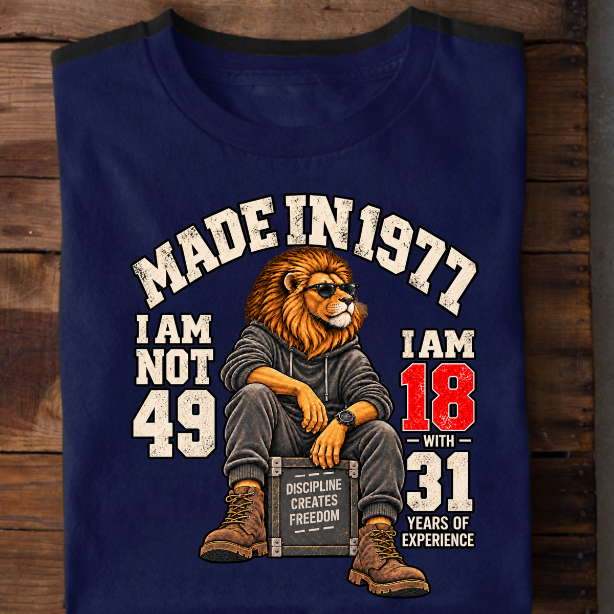 MADE IN 1977 I AM NOT 49-MEN CLASSIC T-SHIRT
