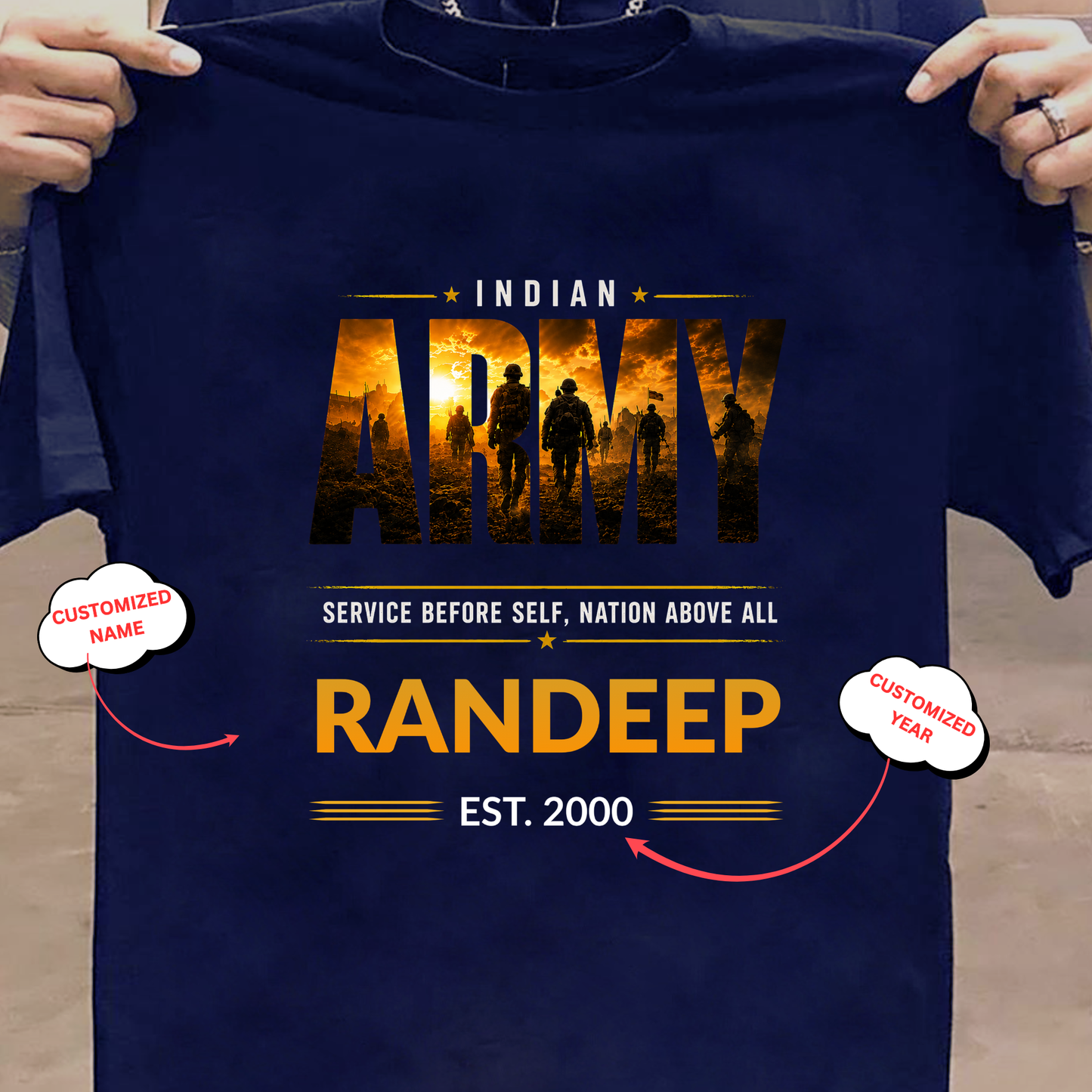 CUSTOMIZATION-NATION ABOVE ALL-CLASSIC T-SHIRT