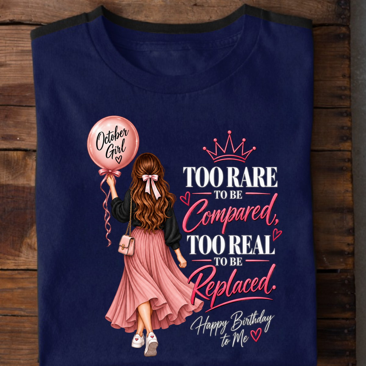 HAPPY BIRTHDAY TO OCTOBER GIRL CLASSIC T-SHIRT