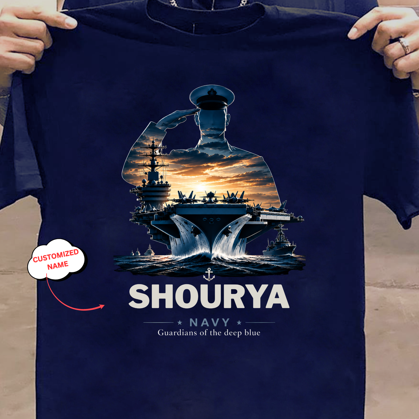 CUSTOMIZATION-GUARDIANS OF THE DEEP BLUE-CLASSIC T-SHIRT