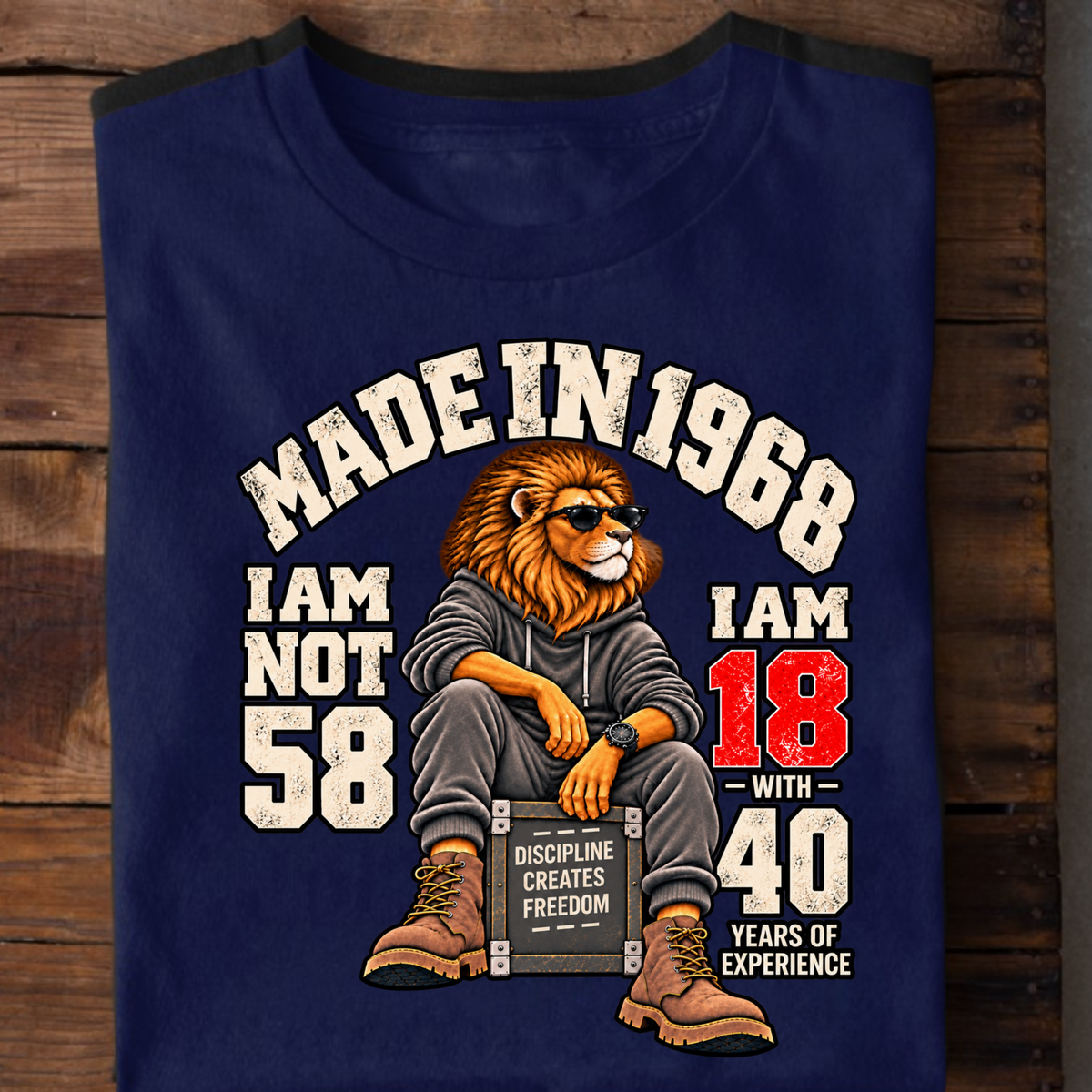 MADE IN 1968  I AM NOT 58-MEN CLASSIC T-SHIRT