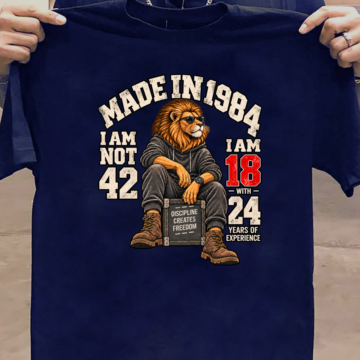 MADE IN 1984  I AM NOT 42-MEN CLASSIC T-SHIRT