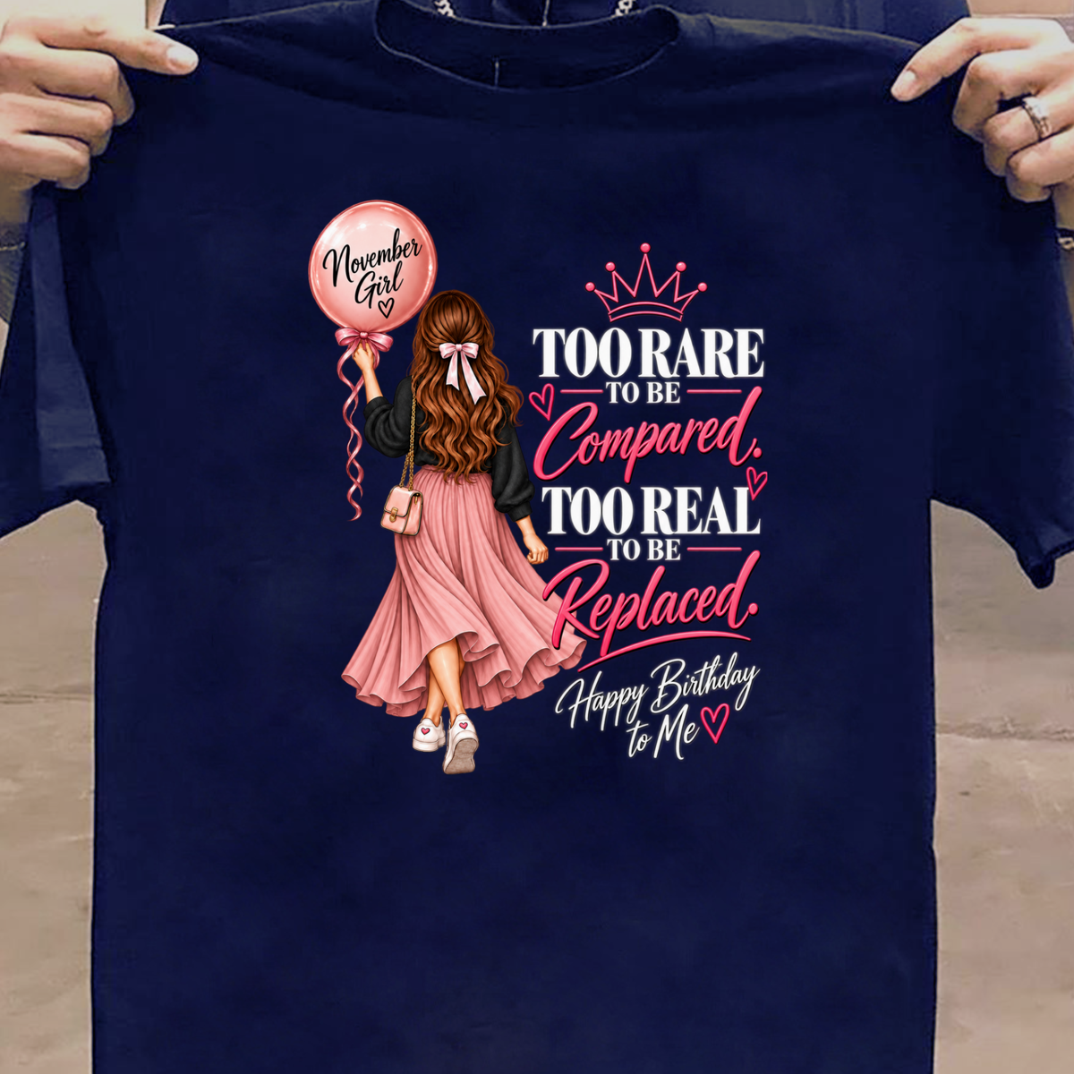 HAPPY BIRTHDAY TO NOVEMBER GIRL CLASSIC T-SHIRT